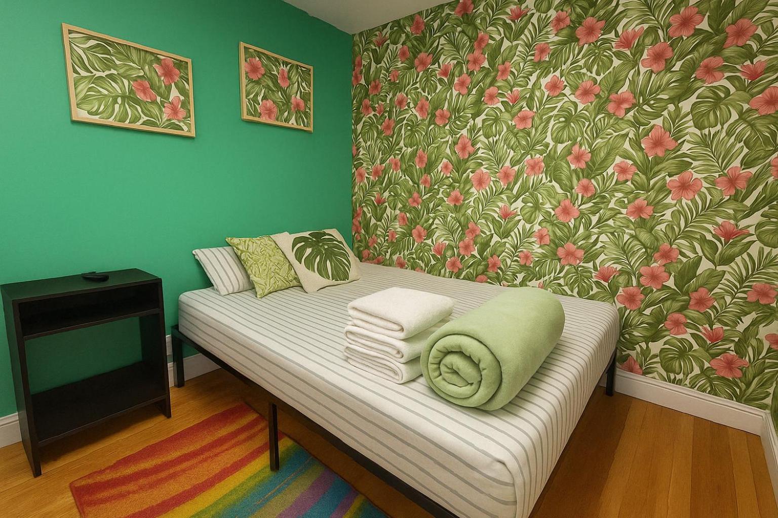 Tropical Comfort Room In Harlem Cozy Stay With Snacks & Style New York Exterior foto